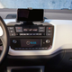 The Volkswagen Up has a built-in mount, much like the Sandero’s, though it also has an integrated display below the climate controls.